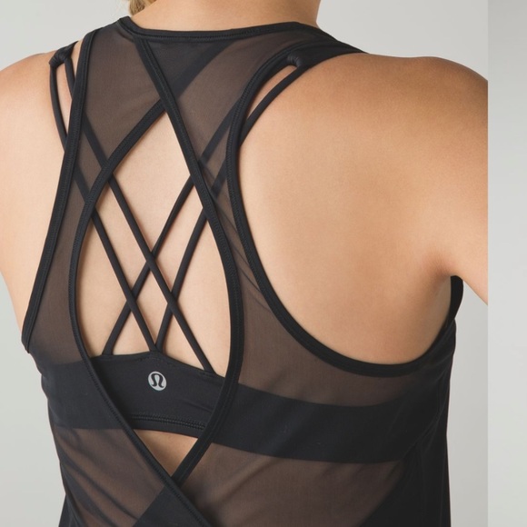 lululemon athletica Tops - Lululemon Tranquil Tank size 8 Black like New